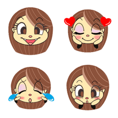Kanaちゃん絵文字シリーズ①の絵文字メイン画像