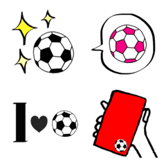 みんなが使えるサッカー絵文字⚽️の絵文字メイン画像