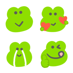 [LINE絵文字] Cute frog CURO Emojiの画像