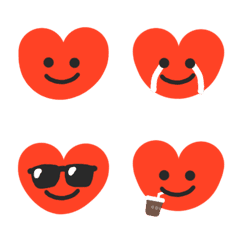 [LINE絵文字] Smile heart face emojiの画像