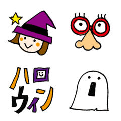 [LINE絵文字] 手描きハロウィンの画像