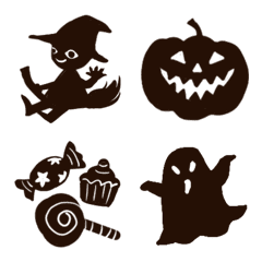 [LINE絵文字] ハロウィンxシルエットの画像