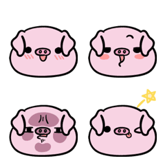[LINE絵文字] Wild Piggy Emojiの画像
