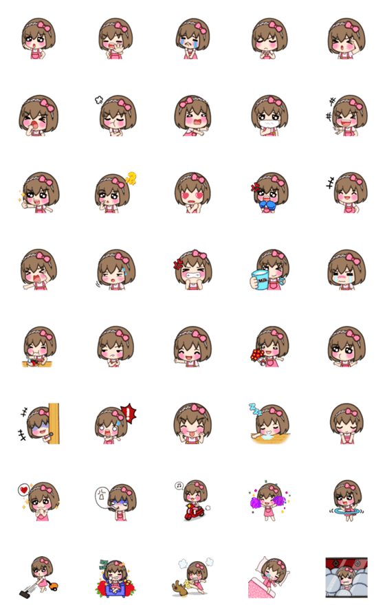 [LINE絵文字]Mimi Daily Emojiの画像一覧