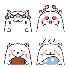 [LINE絵文字] ゆるかわいいペルシャ猫ちゃん絵文字の画像