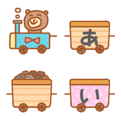 [LINE絵文字] トロッコ絵文字の画像