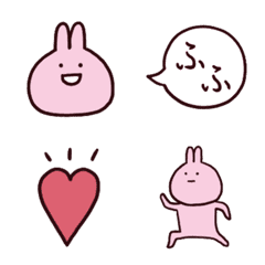 [LINE絵文字] うさぎ？の絵文字★基本セットの画像