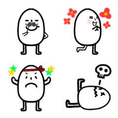 こめつぶくんのシンプル絵文字の絵文字メイン画像