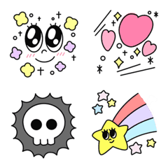 ガーリー絵文字基本パックの絵文字メイン画像