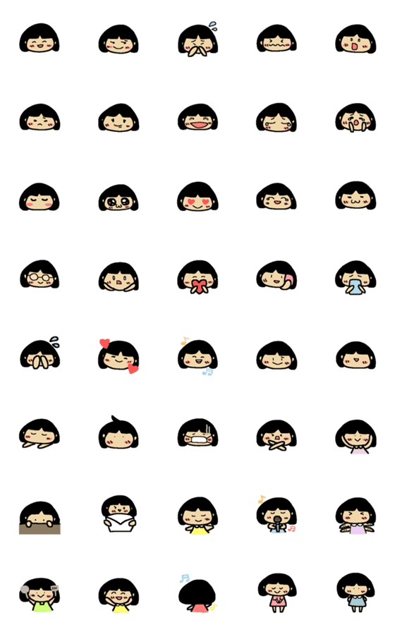 [LINE絵文字]てれがーるの画像一覧