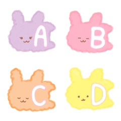 [LINE絵文字] Alphabet Bunniesの画像