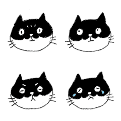 [LINE絵文字] Black Cat Hei Mongの画像