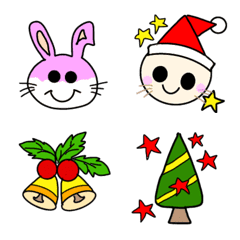 [LINE絵文字] かわいいうさぎさんとクリスマス❤️の画像