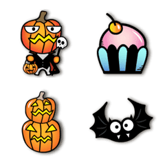 [LINE絵文字] Cute Halloween Emoji.の画像