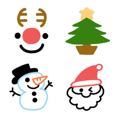 [LINE絵文字] シンプルでかわいいクリスマス絵文字の画像