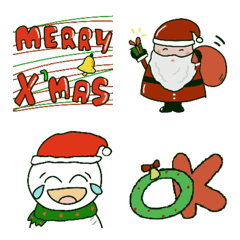 [LINE絵文字] ハッピークリスマス 絵文字の画像