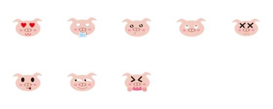 [LINE絵文字]PP Pigの画像一覧
