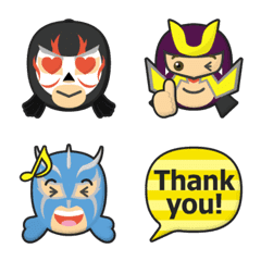 [LINE絵文字] プロレス マスクマン 絵文字 Part3の画像