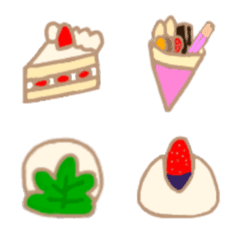 [LINE絵文字] 洋菓子 和菓子の画像
