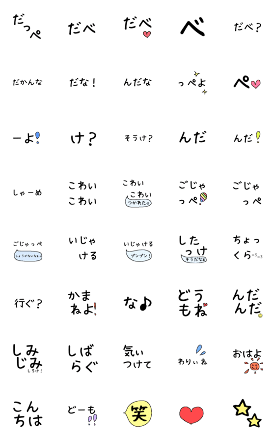 Line絵文字 語尾に付けるだけで茨城弁になる絵文字 40種類 1円 Line絵文字 語尾に付けるだけで茨城弁になる絵文字 40種類 1円