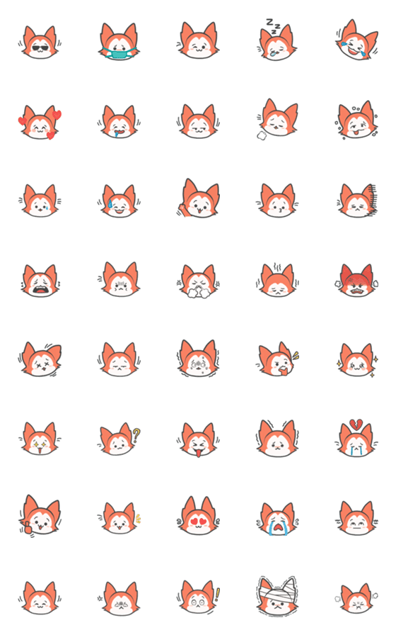 [LINE絵文字]Qutiie Crew: Moody Catの画像一覧
