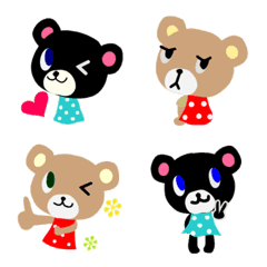 [LINE絵文字] キュートなクマの子スタンプ☆の画像