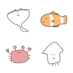 [LINE絵文字] ゆるい魚たちの画像