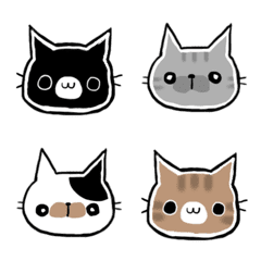 [LINE絵文字] 黒猫くろすけ絵文字の画像