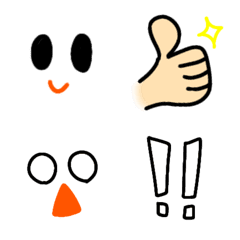 シンプル絵文字～かおの絵文字メイン画像