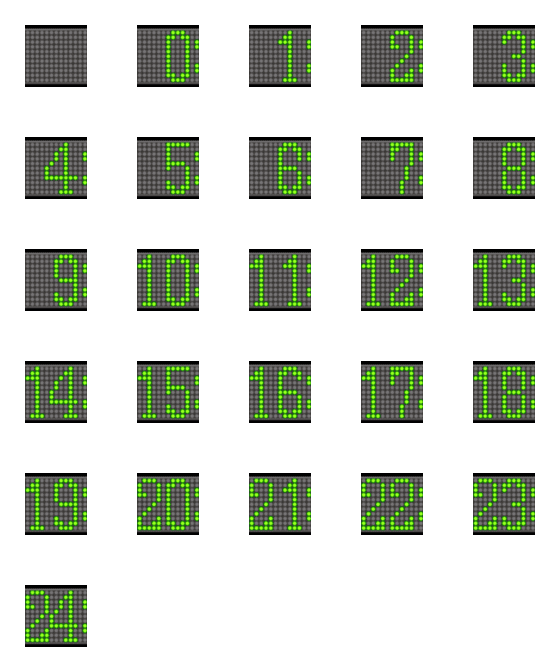 [LINE絵文字]電光絵文字 毎時版の画像一覧