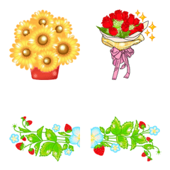 [LINE絵文字] Flowers for You Daily Emoji Ver.IIの画像