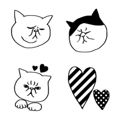 [LINE絵文字] ぶさかわ猫絵文字の画像