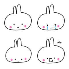[LINE絵文字] ミミヨリウサギの毎日絵文字の画像