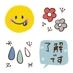 [LINE絵文字] 北欧風シンプル絵文字の画像