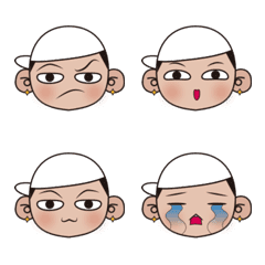 [LINE絵文字] Cap guy's expressionの画像