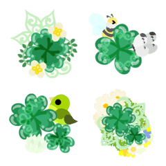 [LINE絵文字] Clover Jewels Emojiの画像