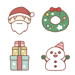 [LINE絵文字] クリスマスに使える！ゆるかわいい絵文字の画像