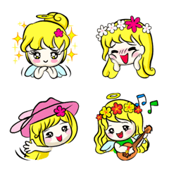 [LINE絵文字] Lanla Angel Emojiの画像