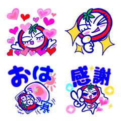 [LINE絵文字] カラフル♦イチゴちゃんマンと仲間★絵文字1の画像