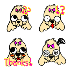 [LINE絵文字] アメリカンコッカースパニエルの画像