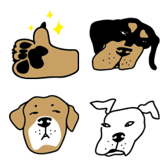 [LINE絵文字] Home has three dogsの画像