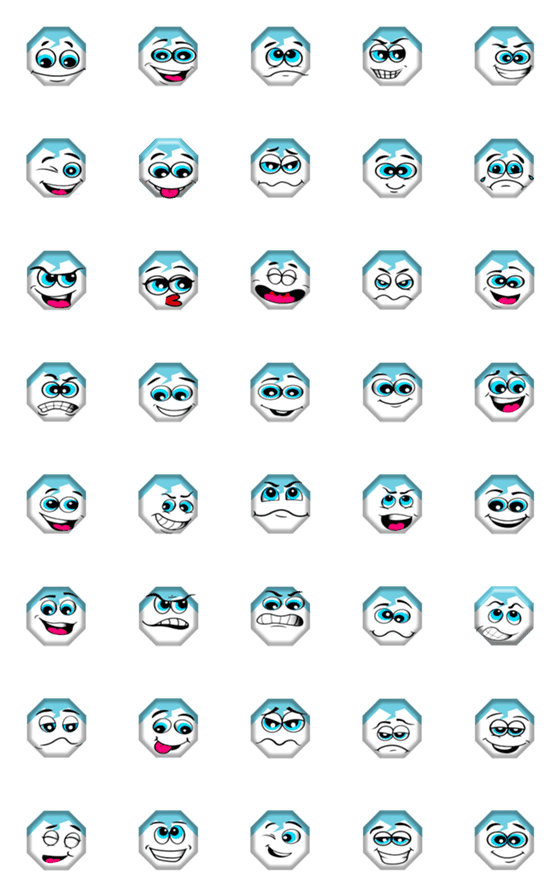 [LINE絵文字]Octagon Emojiの画像一覧
