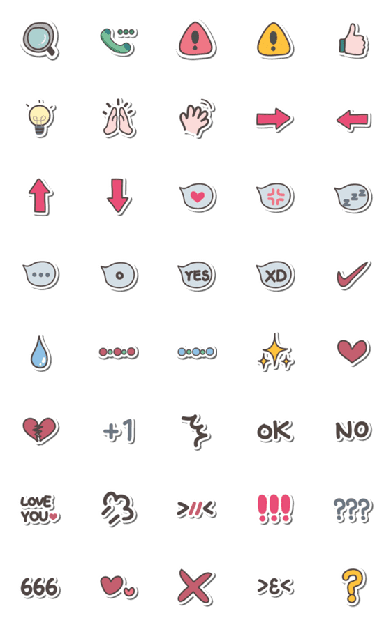[LINE絵文字]cute and some good decorations-stickersの画像一覧