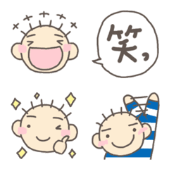 [LINE絵文字] かっちゃーんとふきだし(ポジティブ）の画像