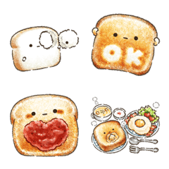 [LINE絵文字] 食パンさんの日常会話の画像