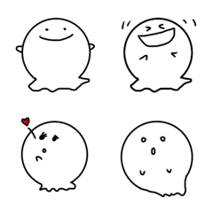 [LINE絵文字] てるてるおばけくんの画像