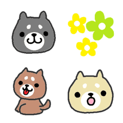 [LINE絵文字] 毎日まるい柴犬絵文字の画像