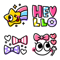 Line絵文字 大人派手カワ 絵文字 40種類 1円