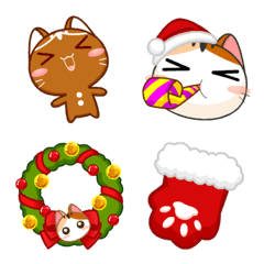 [LINE絵文字] Gojill The Meow Emoji Christmasの画像