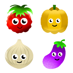 [LINE絵文字] Handdrawn Vegetables Emojiの画像